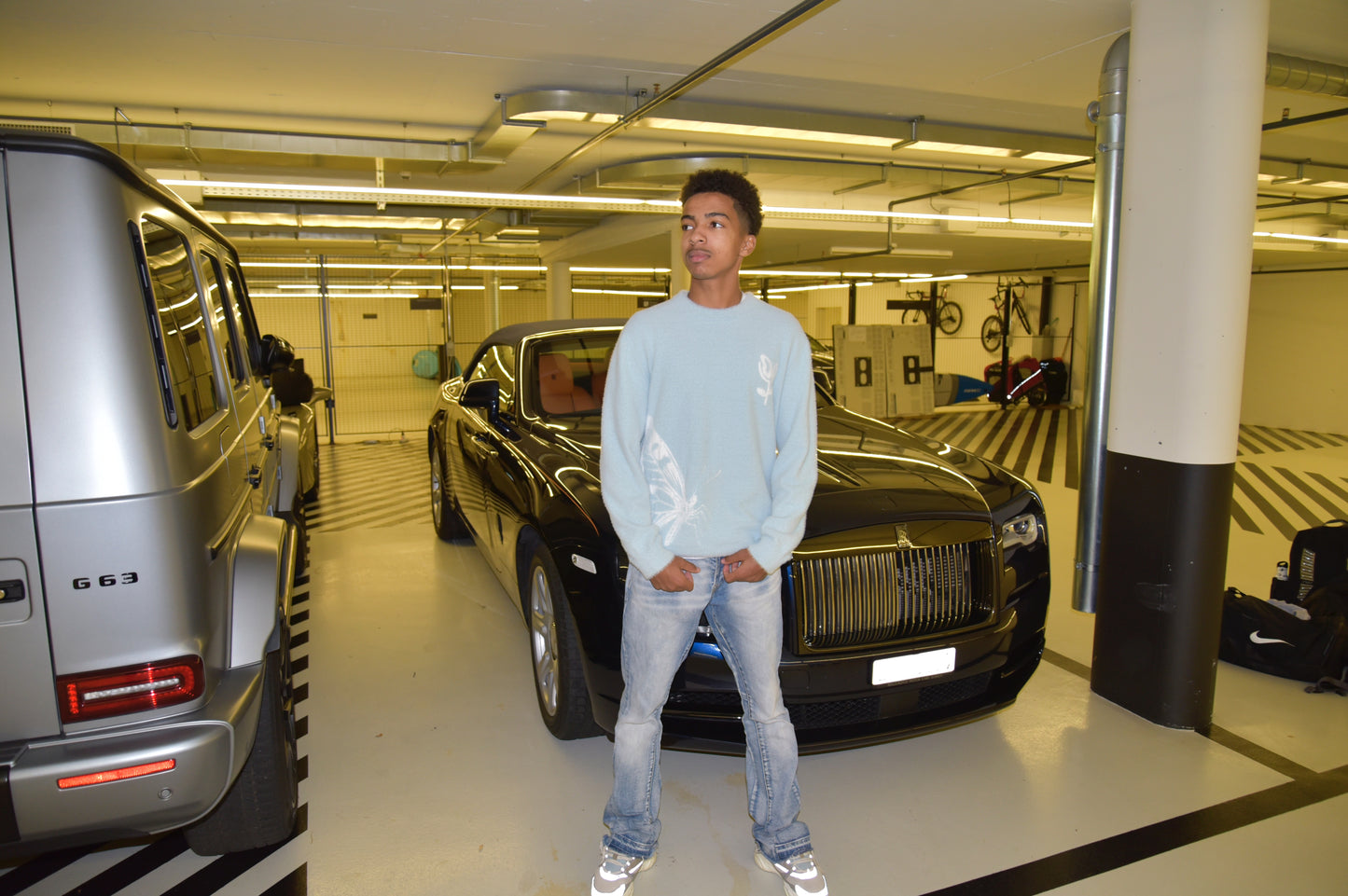 Blue Outchase Mohair sweater