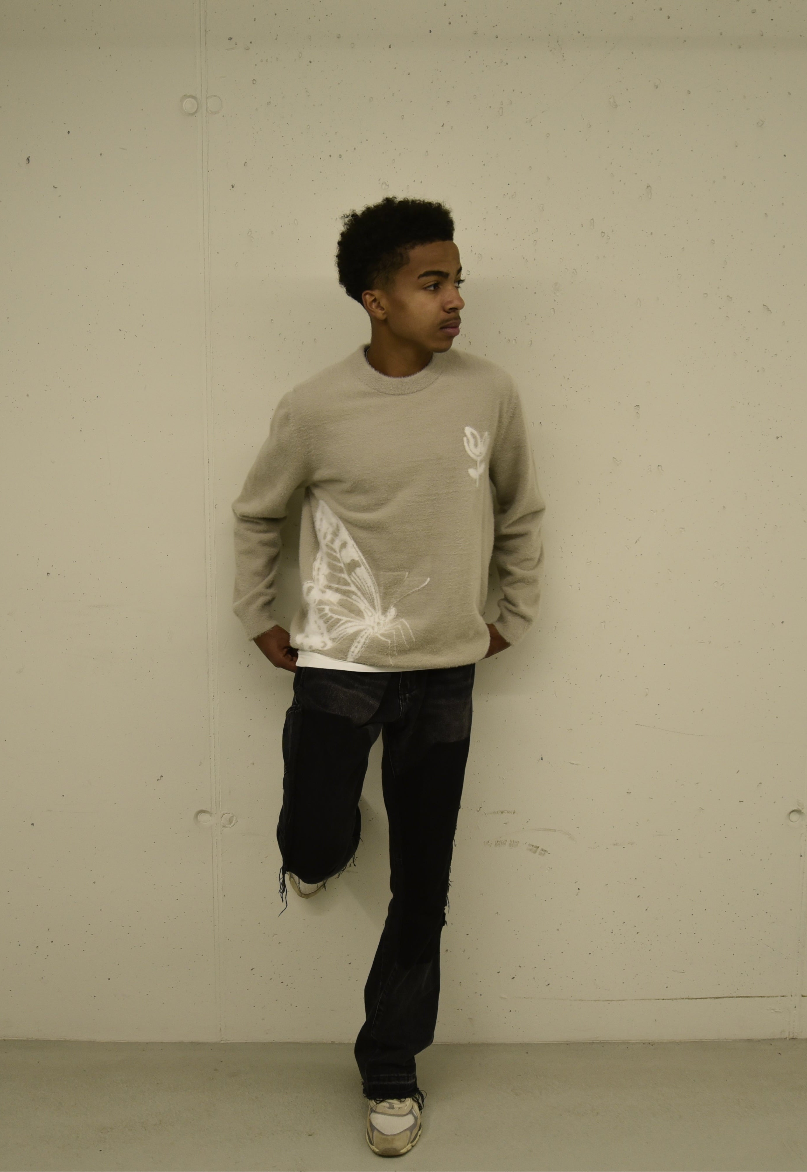 Grey Outchase mohair sweater