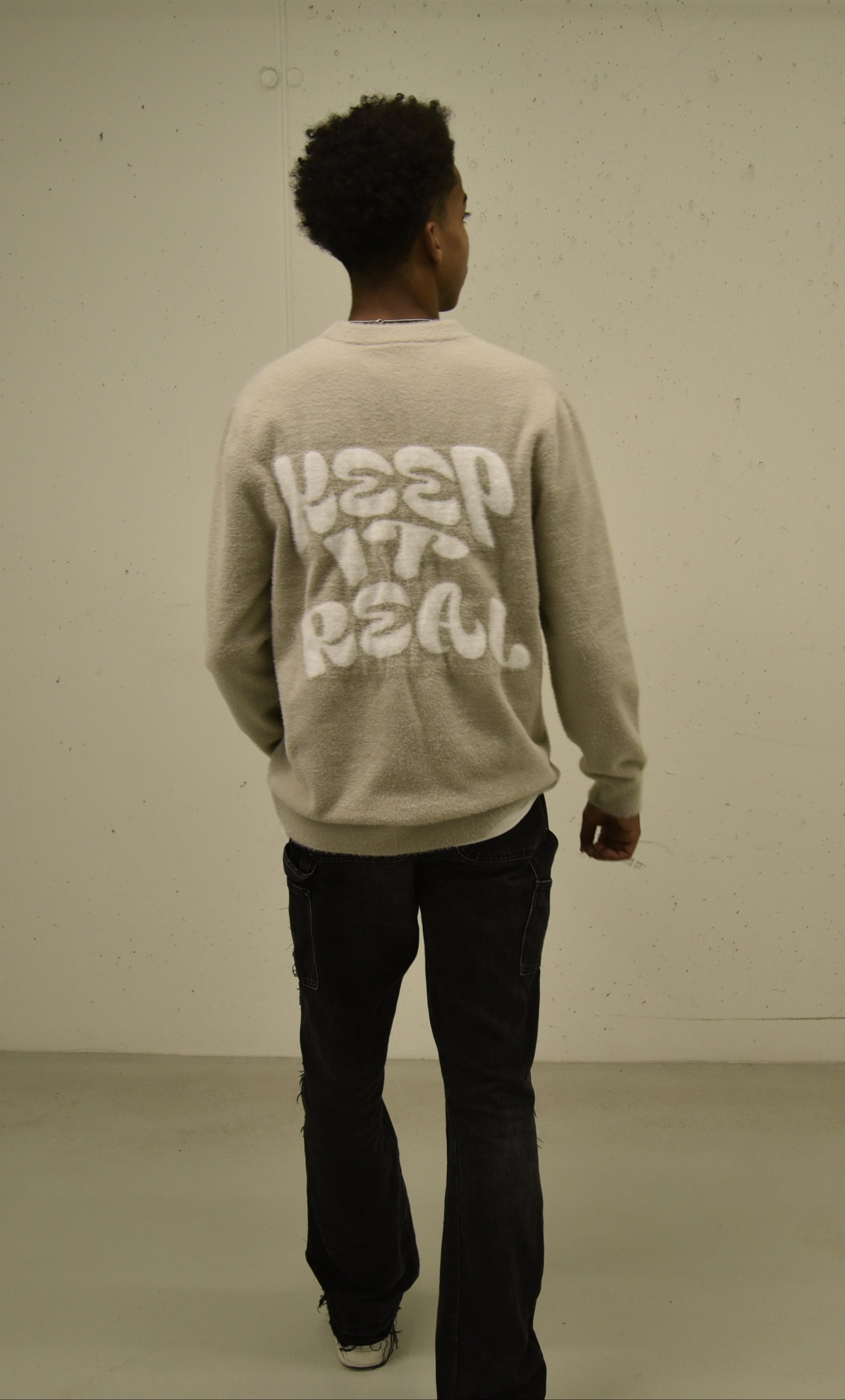 Grey Outchase mohair sweater