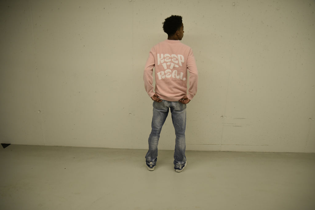 Pink Outchase mohair sweater