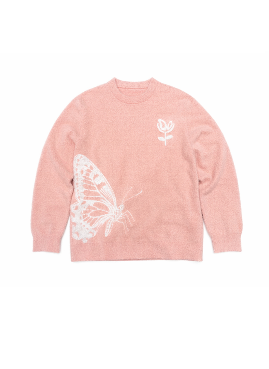 Pink Outchase mohair sweater