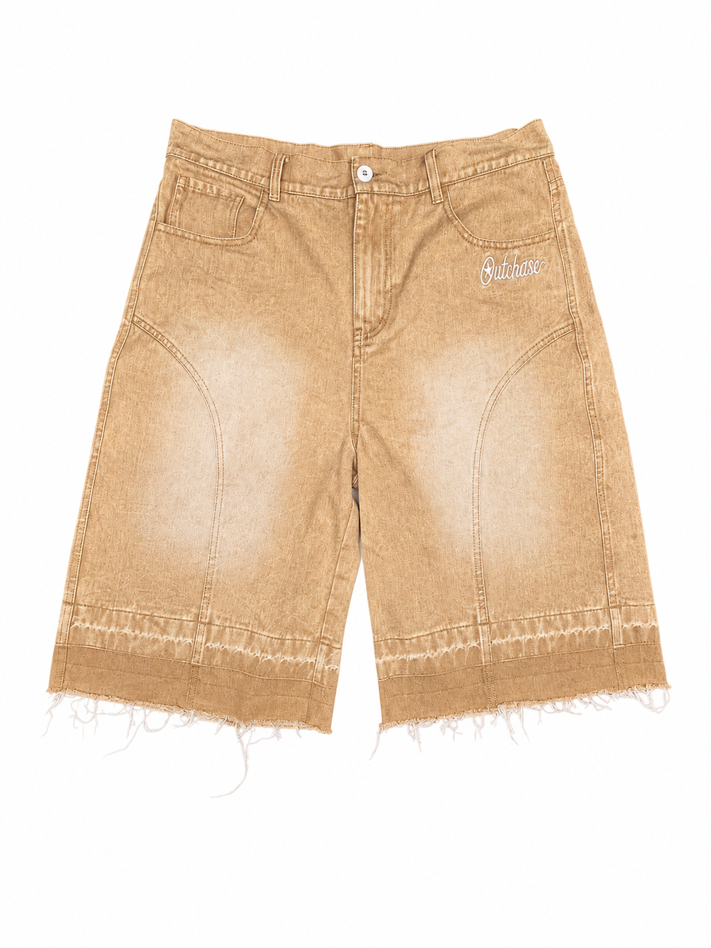 Beige Denim Jort