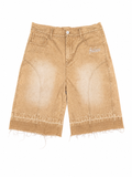 Beige Denim Jort
