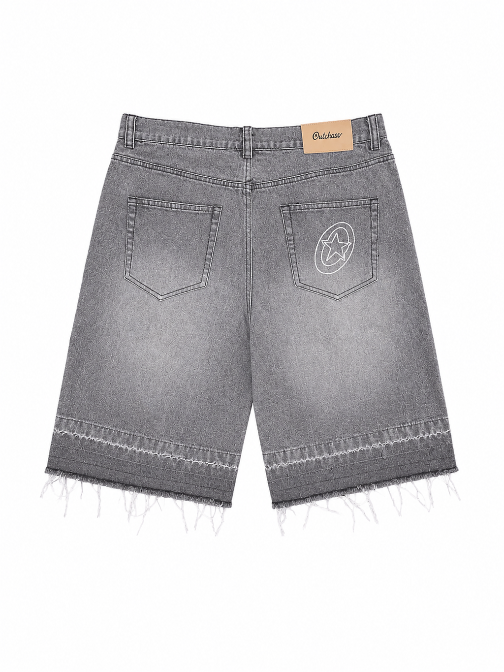 Grey Denim Jort