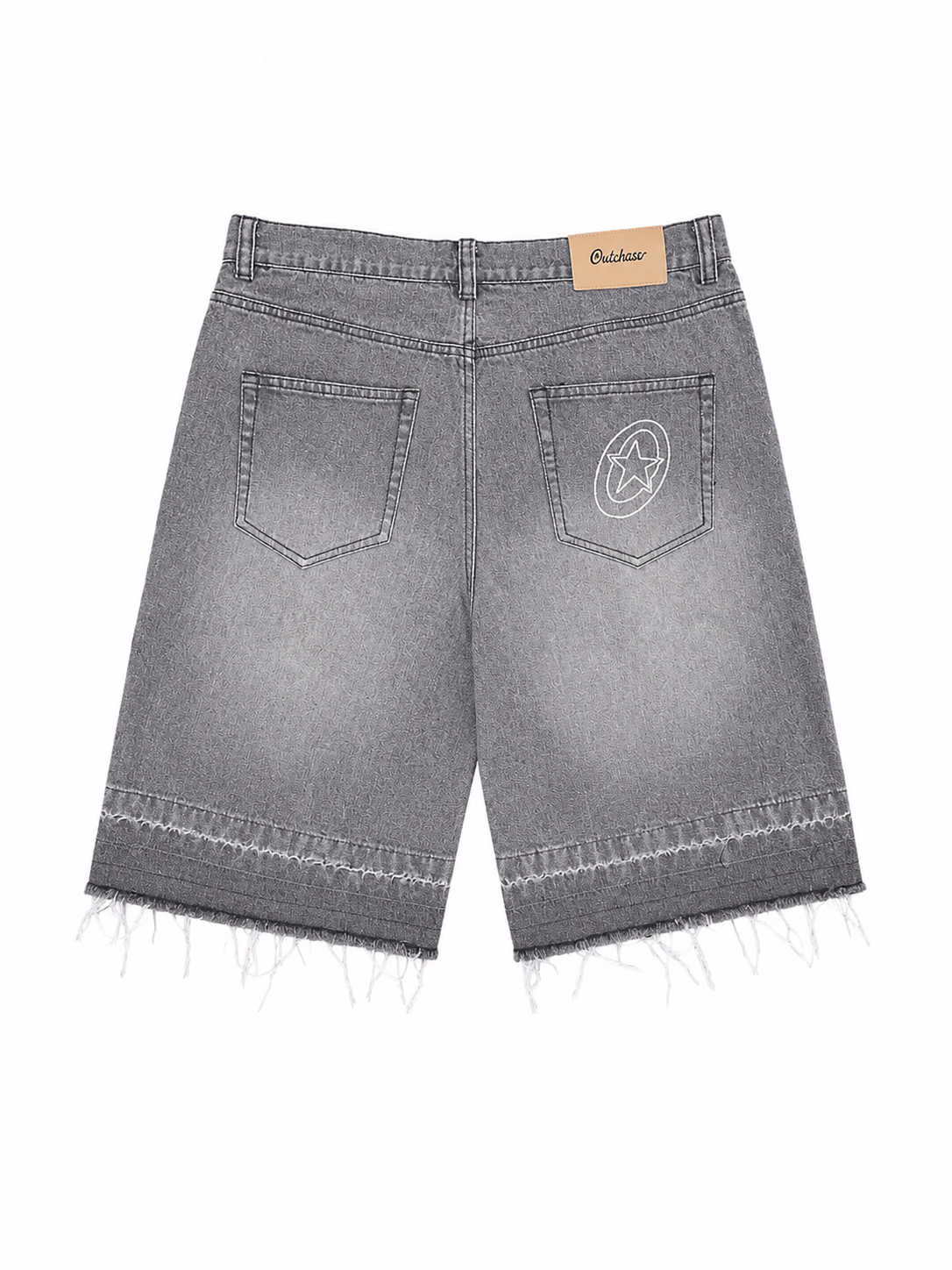 Grey Denim Jort