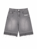 Grey Denim Jort